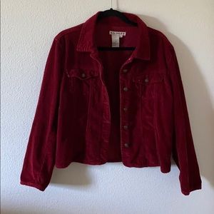 Vintage Crimson Corduroy Jacket